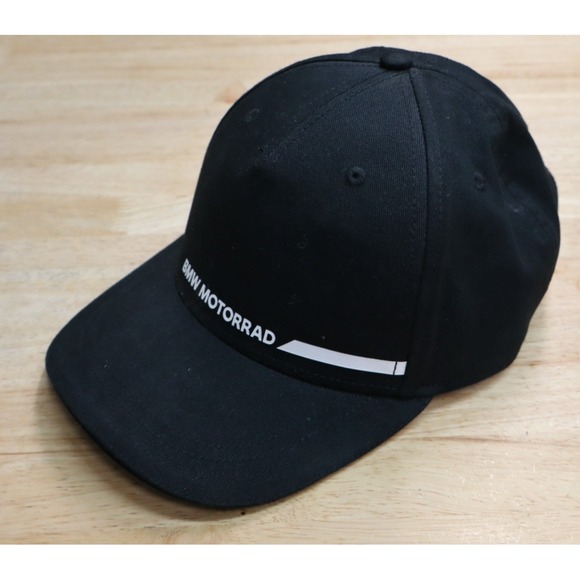 BMW Motorrad Hat Cap Strap Back Black Logo Motorcycle Cotton - Picture 1 of 8